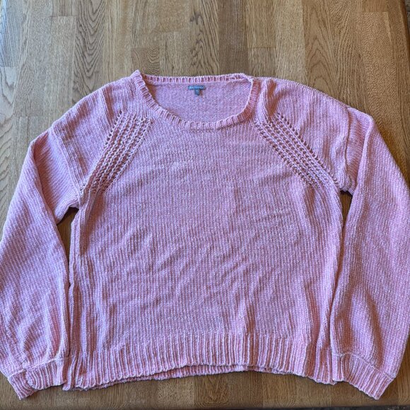 Charlotte Russe Pink Knit Sweater Size XL - Picture 1 of 7
